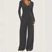 Women's Wide-leg Pants Long-sleeved Sportswear Suit