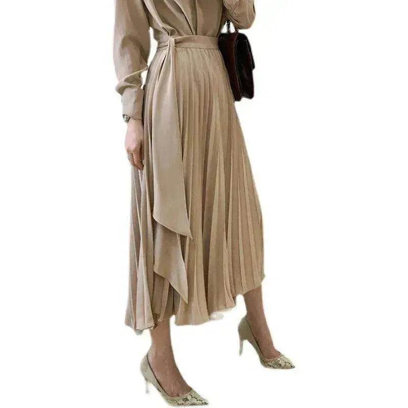Women's cotton Oversized Loose Waist below the knee Dress