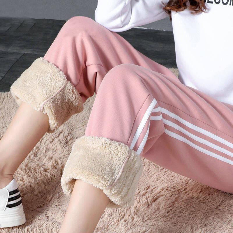 Women's plus fleece padded sweatpants