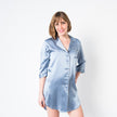 Women's  Mulberry Silk Nightshirt Twilight Blue