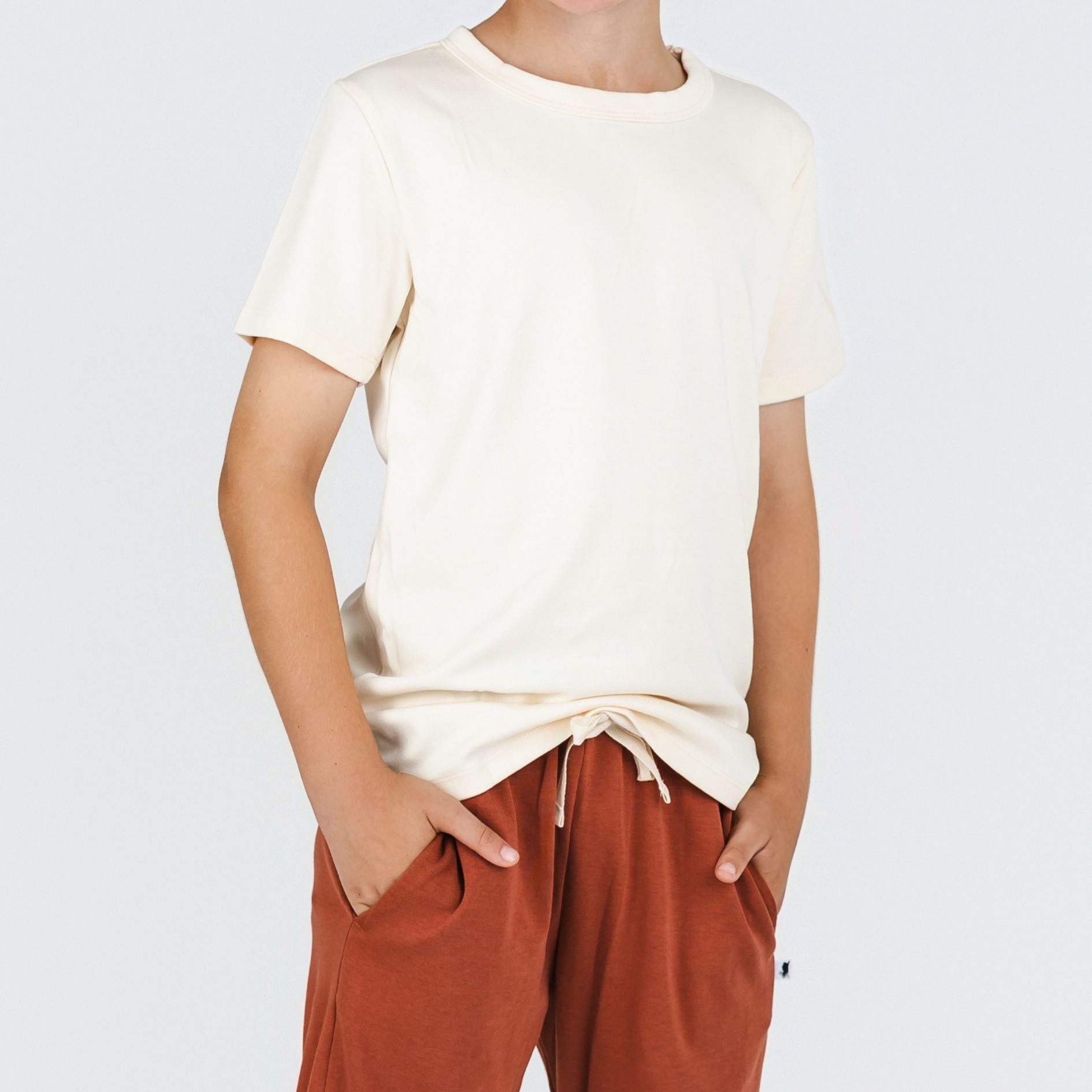 Youth Bamboo T-Shirt | Cream