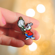 White Rabbit with Pocket Watch (Green) | Collectible Pin
