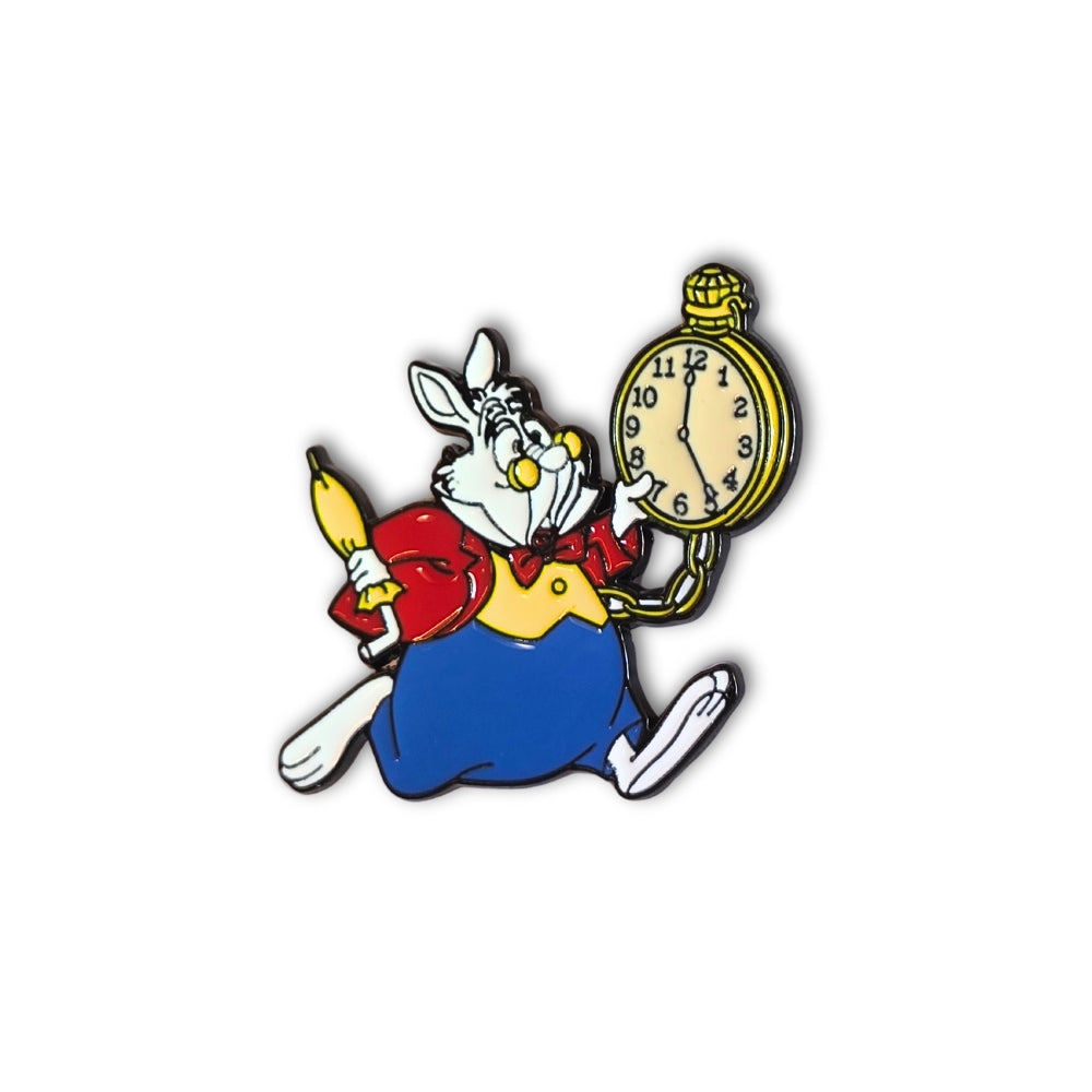 White Rabbit with Pocket Watch (Yellow) | Collectible Pin