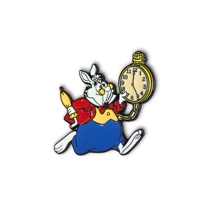 White Rabbit with Pocket Watch (Yellow) | Collectible Pin