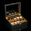 Wood Black Watch Storage Box Case Organizer Jewelry Holder