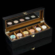 Wood Black Watch Storage Box Case Organizer Jewelry Holder