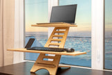 Station de travail en bois debout-assis
