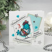 Woodware Clear Singles French Hen 3 in x 4 in Stamp