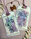 Woodware Clear Singles Mini Violet 3 in x 4 in Stamp Set