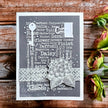 Woodware Clear Singles Flower Names 4 in x 6 in Stamp Set