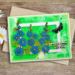 Woodware Clear Singles Hollyhocks 4 in x 6 in Stamp Set