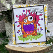 Woodware Clear Singles Blot Monster 4 in x 6 in Stamp Set