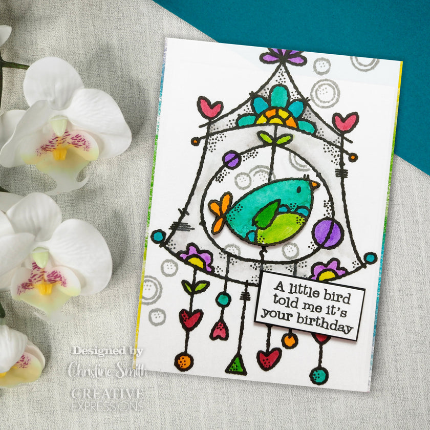 Woodware Clear Singles Wire Birdhouse 4 in x 6 in Stamp