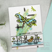 Woodware Clear Singles Wired Butterflies 4 in x 6 in Stamp