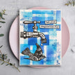 Woodware Clear Singles Flying Birds 4 in x 6 in Stamp Set