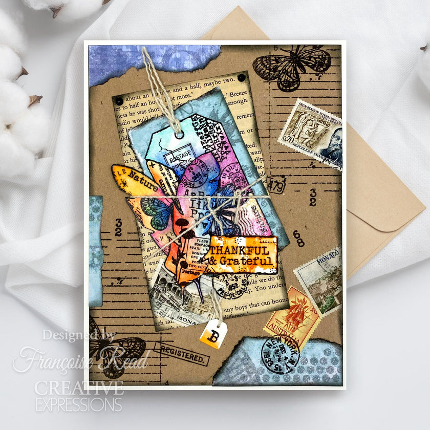 Woodware Clear Singles Tag Collection 6 in x 8 in Stamp