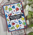 Woodware Clear Singles Monster Gnome 4 in x 6 in Stamp Set