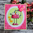 Woodware Clear Singles Monster Skin 3 in x 4 in Stamp Set