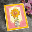 Woodware Clear Singles Petal Doodles Never Give Up 4 in x 6 in Stamp Set