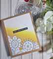 Woodware Clear Singles Petal Doodles All Bunched Up 4 in x 6 in Stamp Set