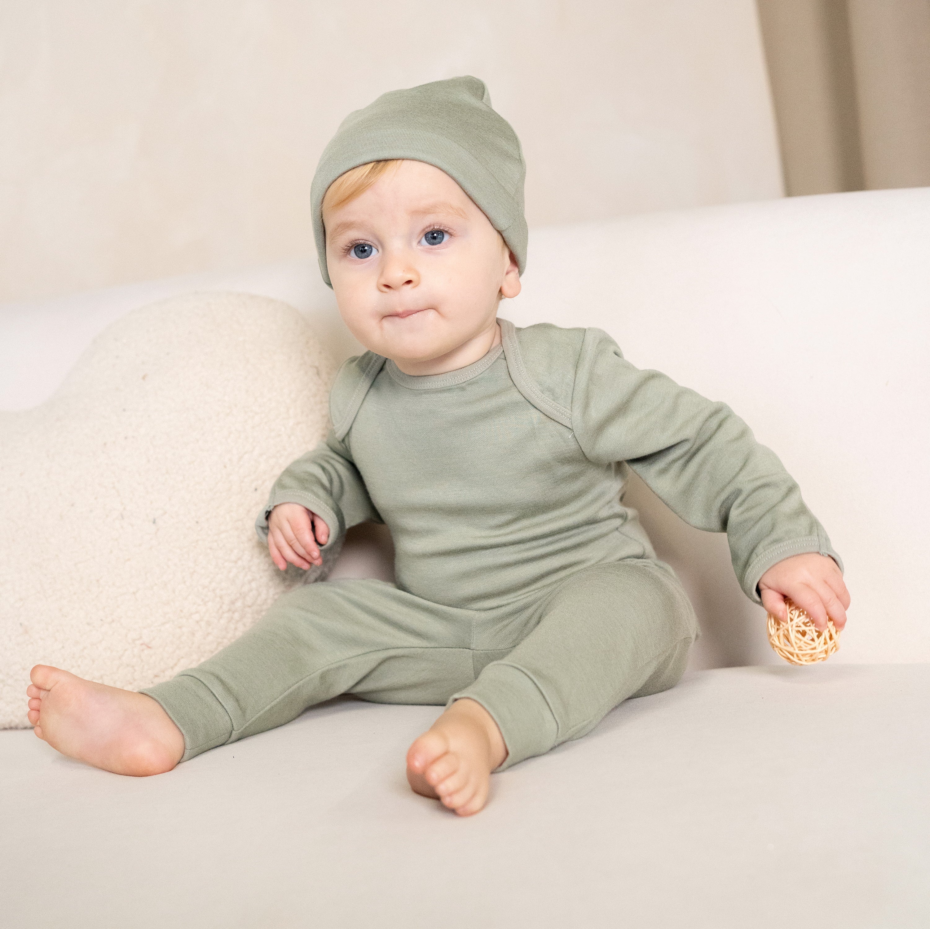 Chapeau en laine et bambou noué (Lily Pad)