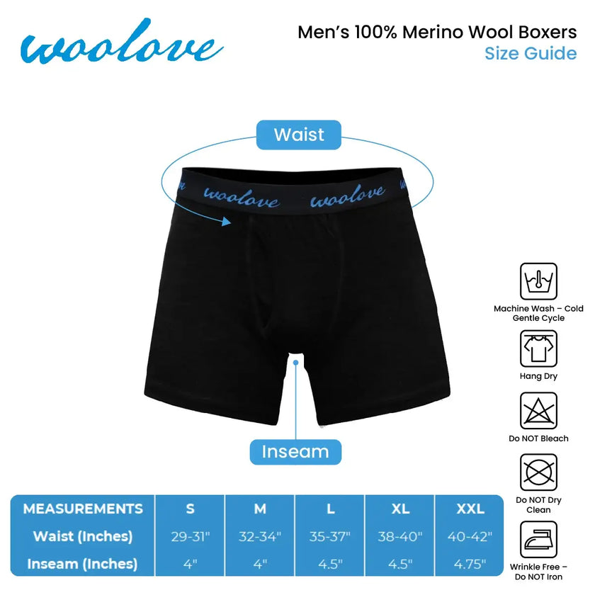 Men's Merino Wool Boxer Briefs