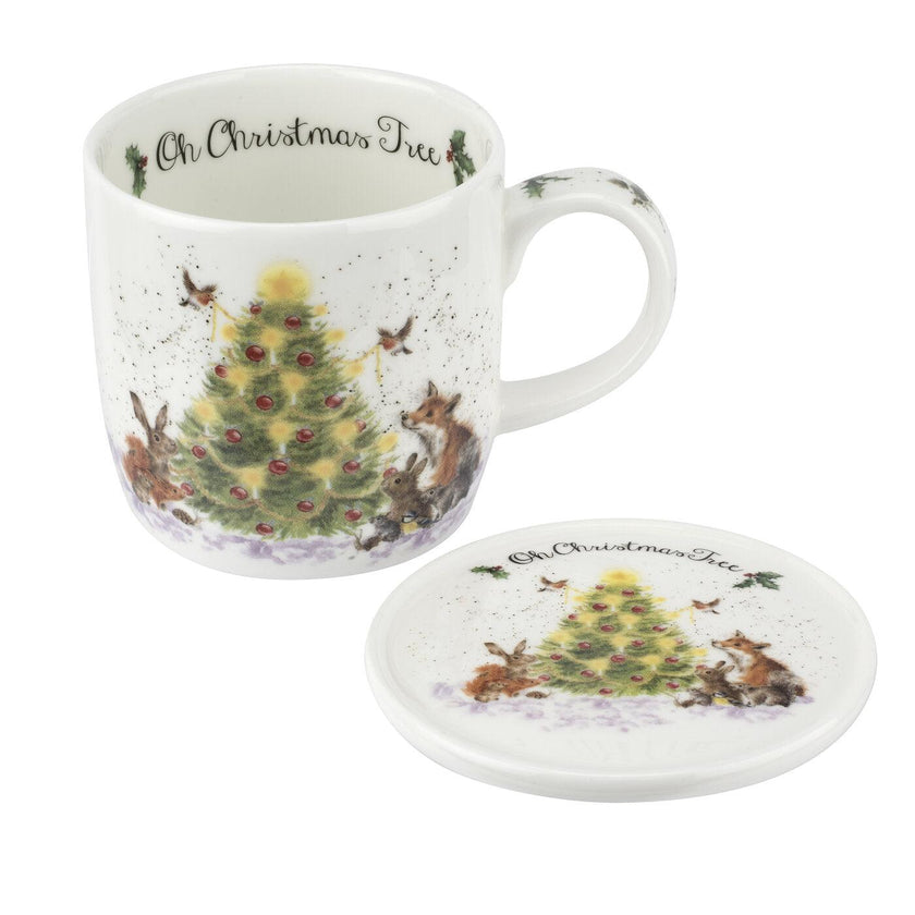 Wrendale DESIGNS - Christmas Tree Mug & Coaster | 11 oz