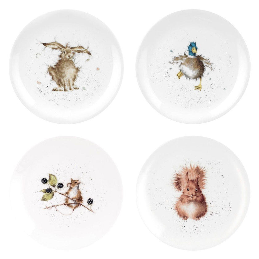Wrendale DESIGNS - Coupe Plates (Set of 4) | 8 Inch