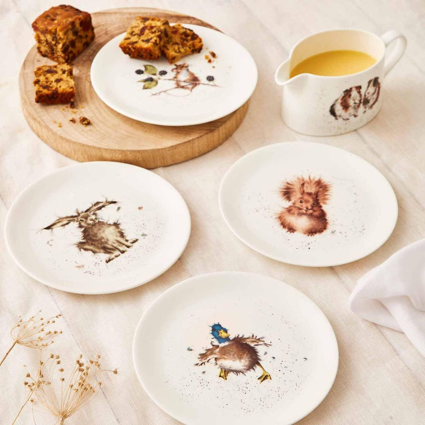 Wrendale DESIGNS - Coupe Plates (Set of 4) | 8 Inch