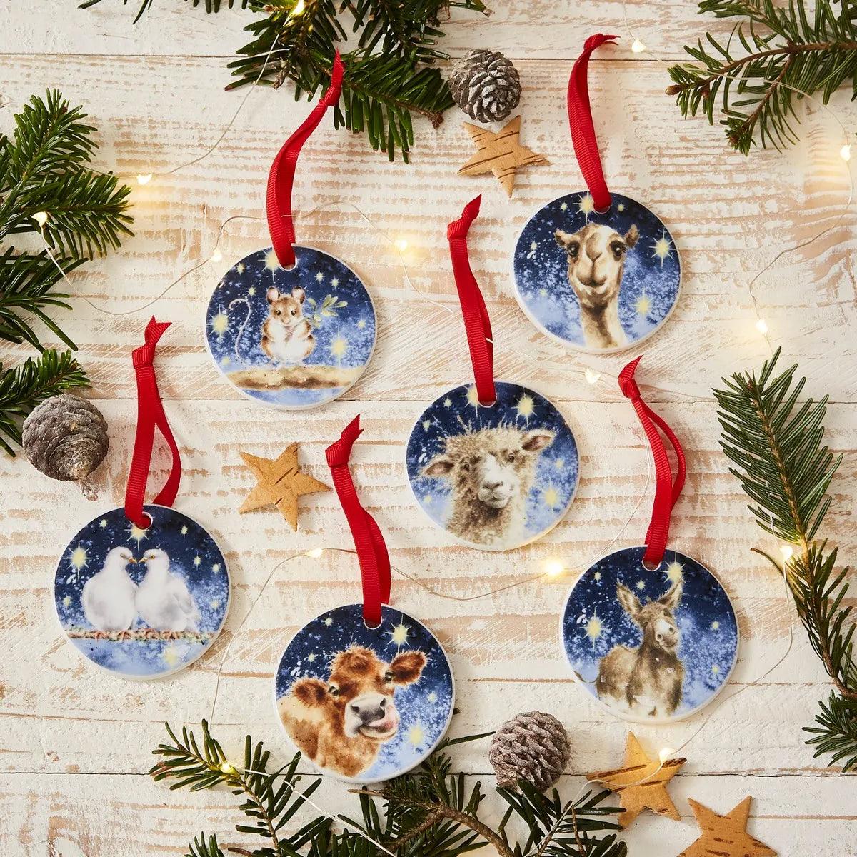 Wrendale DESIGNS - Décorations de Noël (lot de 6)
