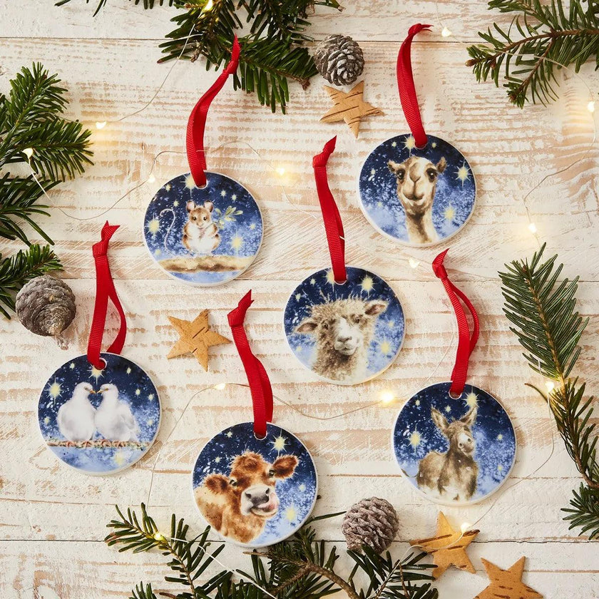 Wrendale DESIGNS - Décorations de Noël (lot de 6)