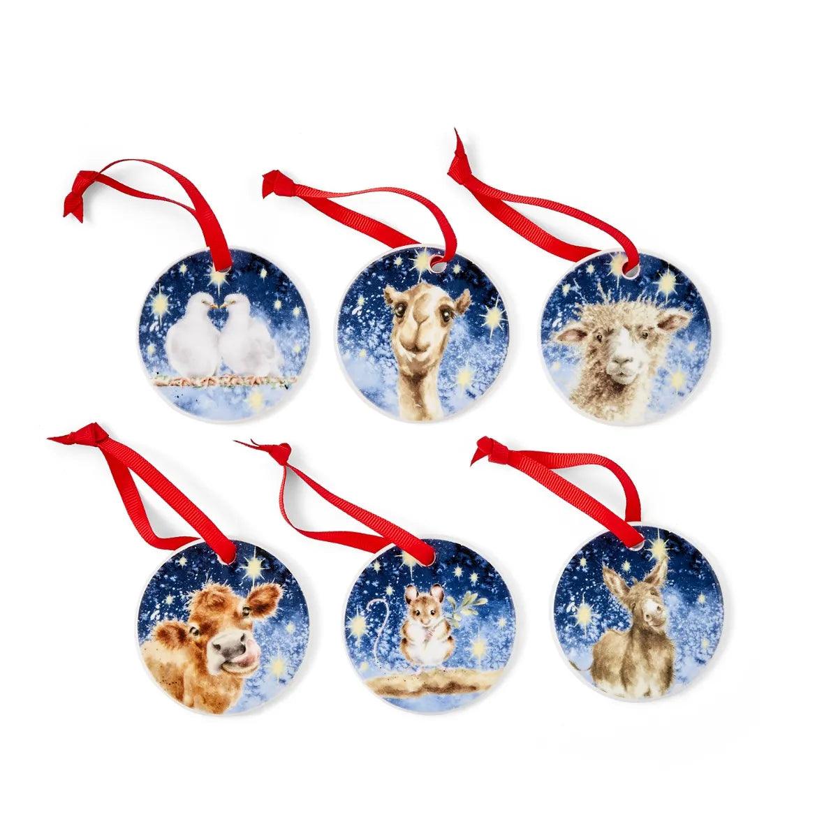 Wrendale DESIGNS - Décorations de Noël (lot de 6)