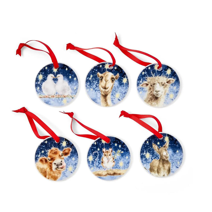 Wrendale DESIGNS - Décorations de Noël (lot de 6)
