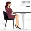 Dylan Set of 2 Mid-Back Dining Chairs-Black
