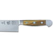 ALPHA OLIVE | Santoku Knife Smooth Blade 7 inch | Forged Steel / Olive wood handle