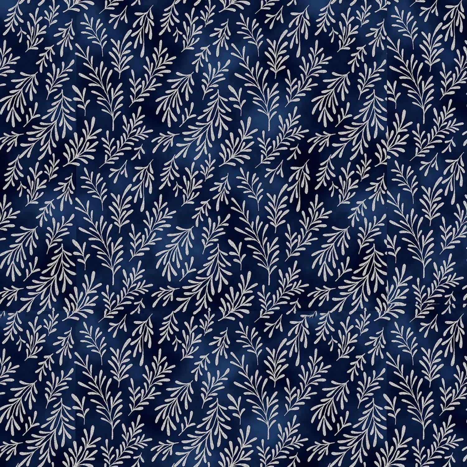 Hoffman - Midnight Perch - Midnight Silver Leaves - X7799H-128S