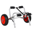 Soozier Kayak Cart Boat Canoe Trolley Carrier Dolly Transport No-Flat Wheels Silver