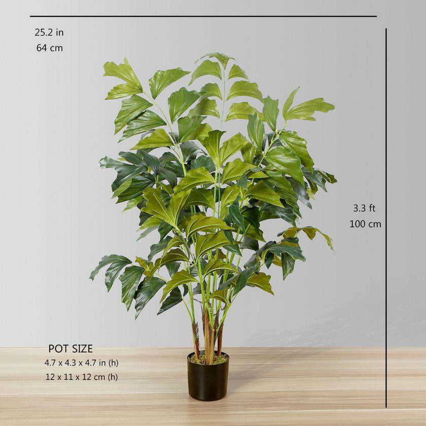 Xavi Artificial Fishtail Palm Tree Potted Plant (Multiple Sizes)