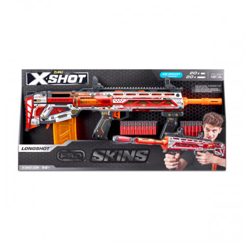 XShot - SKINS PRO SERIES LONGSHOT BLASTER (W/40 DARTS)