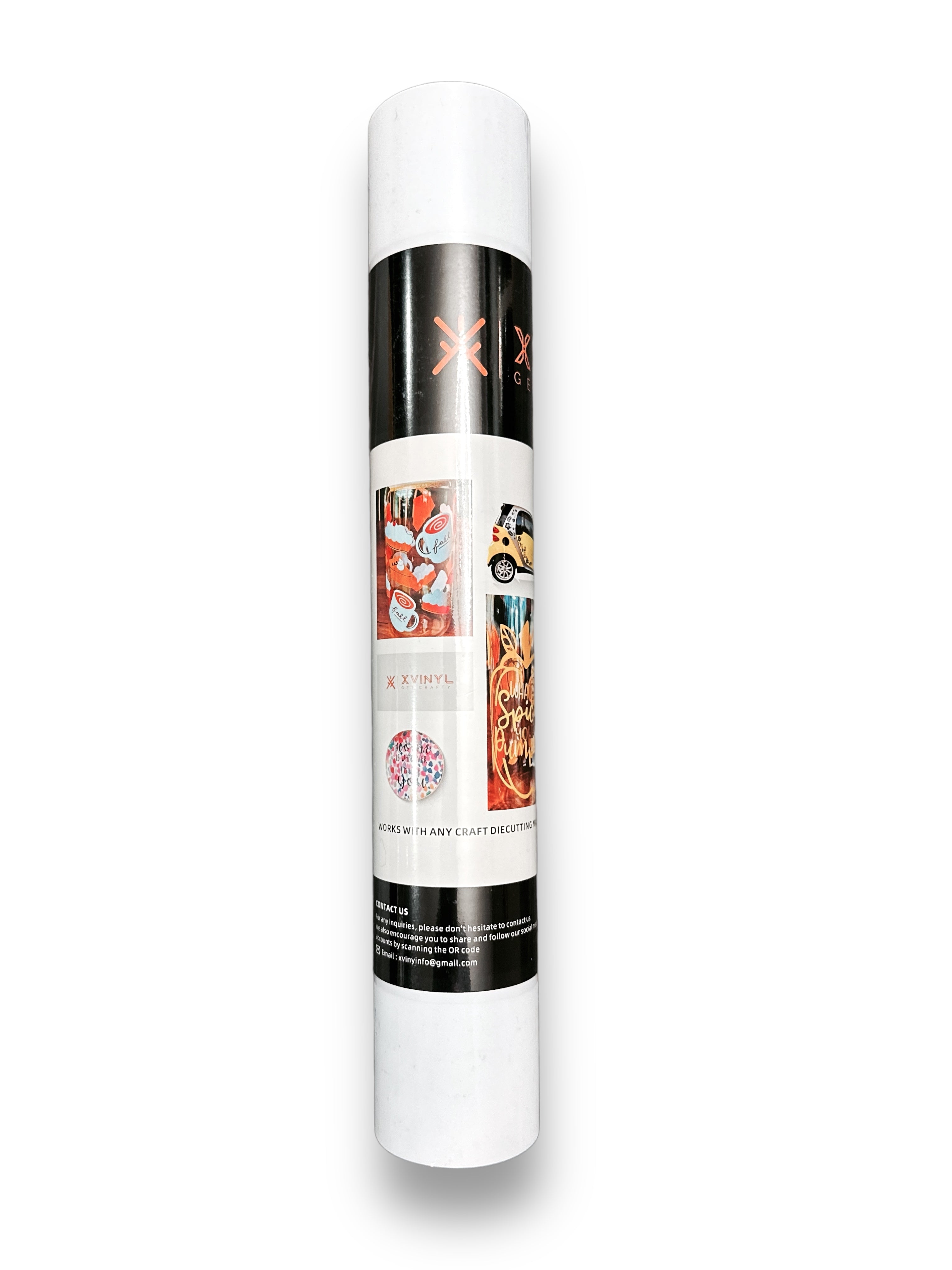 XVinyl Pro White Matte Permanent Adhesive Vinyl with PET Backing