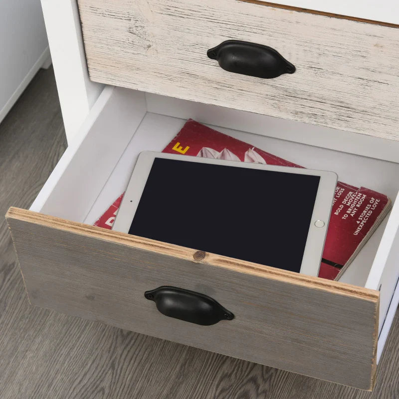 Avery Accent Table Storage Cabinet/Nightstand with 3 Drawers