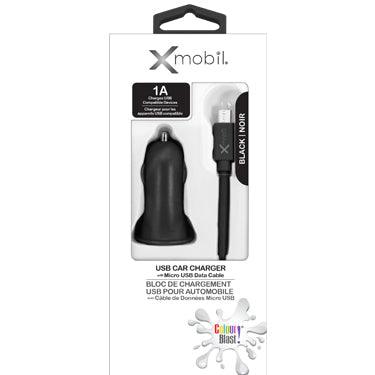 Xmobil - Color Blast Micro USB 3ft with Bonus Car Charger 1amp