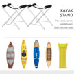 Soozier 2 Pieces Kayak Stand Freestanding Paddle Board Ground Storage Rack Premium Accessories for Boat  Float Mat  Canoe