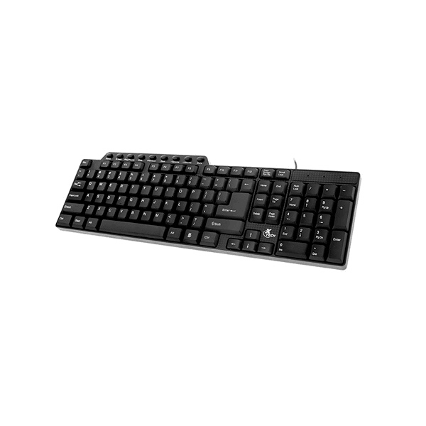 Xtech - Keyboard Multimedia Wired USB Windows 101 Black (XTK - 160E)