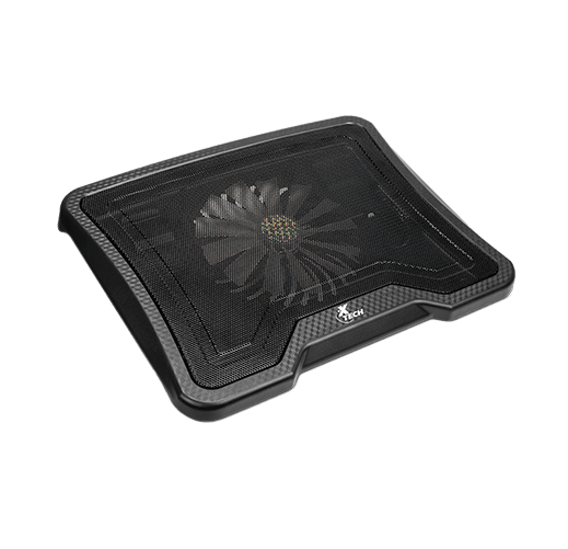 Xtech - Support de refroidissement pour ordinateur portable 14 pouces, USB, LED bleue, 2 ports USB (XTA - 150)