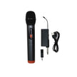 Xtech - Microphone Wireless UHF with Rechargeable Receiver works with 35mm or 1/4in Jack up to 82ft Range - Black