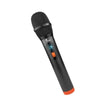 Xtech - Microphone Wireless UHF with Rechargeable Receiver works with 35mm or 1/4in Jack up to 82ft Range - Black