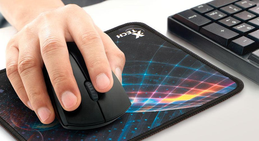 Xtech - Mouse Pad Colonist Classic Slip Resistant Rubberized Base - Black