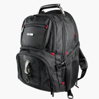 Xtech - Xtech Gaming Backpack 17in Battlestash Water Resistant Padded Ergonomic Back Multiple Pockets Side Mesh Anti Theft Pocket Built in Charging Cable