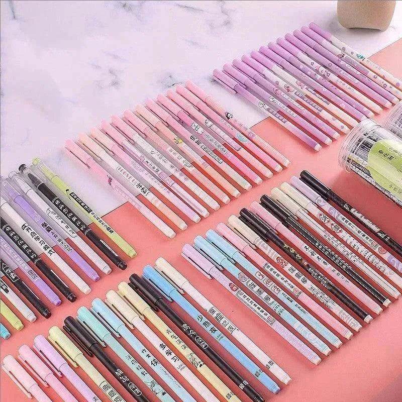 Xueba Pen School Flower School Grass Gel Pen Cute Student